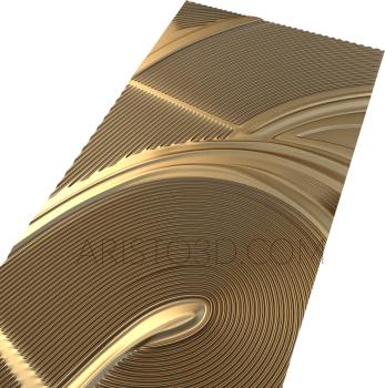 Geometrical panel (PGM_0063) 3D model for CNC machine